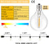 Outdoor String Lights 30+3 G40 Globe LED Bulbs, Panaromia 41FT Waterproof Shatterproof Patio Hanging Lights for Indoor Outside Garden Home Christmas Xmas Warm White