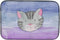 Caroline's Treasures BB7355DDM Absorbent Dish Drying Mat for Kitchen Counter Cat Face Watercolor Dish Drying Mat, 14 x 21", multicolor