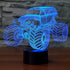 3D LED Illusion Lamp Monster Truck Night Light Optical Lighting Car Effect Touch Switch USB Powered LED Decoration Night Desk Lamp
