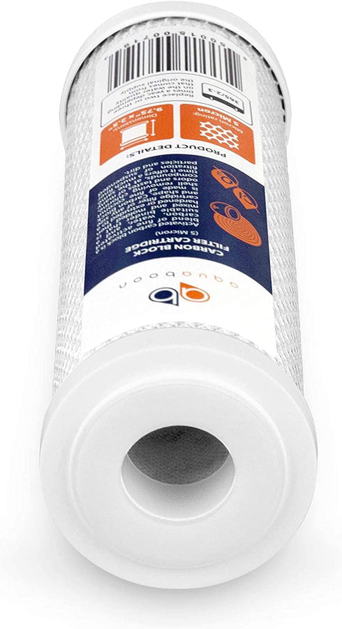 Replacement Filter Set with Sediment & Carbon Filters for Standard 10" Housings | Universal 5 Micron 10 inch Cartridge | Compatible with DWC30001, FXWTC, WHEF-WHWC, WHKF-WHWC, Pentek DGD series, RFC