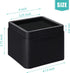 MEETWARM 3 inch Bed Risers Heavy Duty Furniture Risers Stackable Platform Blocks for Dorm Couch Bed Sofa Chair Table (Black), Set of 6