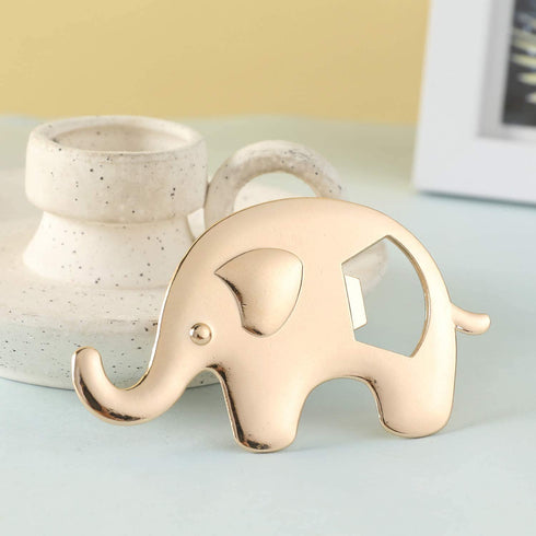 DAJAMAI 12 Pack Bottle Opener Baby Shower Party Favor for Guests Elephant Shaped Bottle Opener Baby Shower Favors Birthday Bridal Shower Souvenirs Wedding Favor Gift (Pink - Elephant, 12)