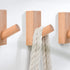 Wood Wall Hooks-(3 Beech Wood Hooks) TAOIFY Handmade Natural Wooden Hooks, Wall-Mounted Hooks, can Hang Clothes, Hats, Hangers, Towels, Heavy Objects