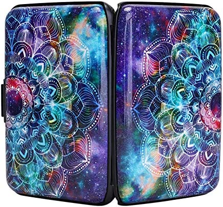 ELFISH Mini RFID Aluminum Wallet Credit Cards Holder Business Card Case Metal ID Case for Men Women (Acolorful)