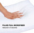 JICUSE Bed Pillows for Sleeping 1 Pack,King Size,Luxury Hotel Collection Pillow,Soft Fluffy and Great Support Down Alternative Filling,Gusseted Pillow for Side and Back Sleepers(20x34)