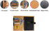 Thegreen Hard leather Cover For The Rocketbook Everlast Executive Size,black/dark brown, Leather Fabric, Pen Loop Holder/Phone Pocket/ fits A5,Magnet Strap 15,5x23cm, 6,1''x 9'' (black