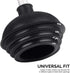 NEIKO 60168A Toilet Plunger Set | 4 Piece | Bonus Mini Sink and Drain Plunger, Brush and Caddy | Compact | Patented All-Angle Design | Telescopic Aluminum Handle , Black