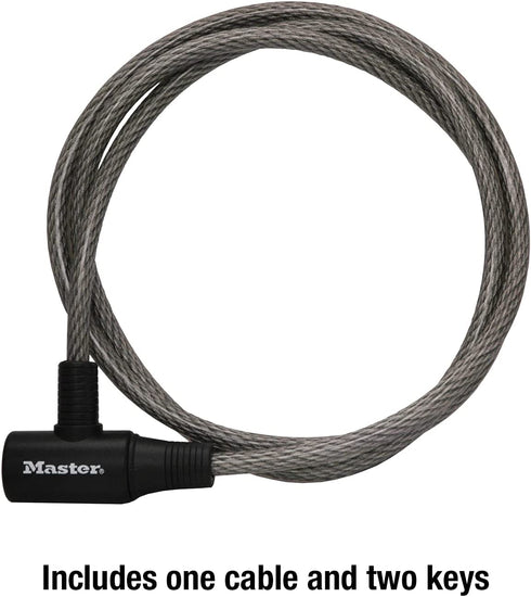 Master Lock 8154DPF Cable Lock with Key, 1 Pack