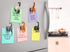 Cat Butt Refrigerator Magnets -Ready Gift Set of 6 for Cat and Pet Lovers - Home and Office Decoration