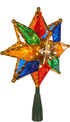 Kurt Adler 10-Light 8-Point Star Christmas Treetop, 8-Inch, Multi-Colored