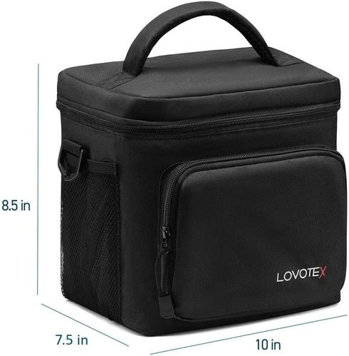 Insulated Lunch Bag For Men And Women Large Insulated Mens Lunch Box For Men With 2 Reusable Cooler Bag Ice Packs, Adult Lunch Box Lunch Tote Mens Lunchbox For Work Lunch Cooler Fits 12 Cans