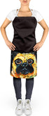 Caroline's Treasures MW1254APRON Pug it Out Apron Polyester Cloth Adult Bib Styled Washable Kitchen Apron, Large, Multicolor