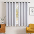 MIULEE Room Darkening Curtains, Thermal Insulated Drapes Solid Grommet Top Set Light Blocking Blackout Curtain for Living Room/Bedroom, 2 Panels 52 x 63 inch Greyish White