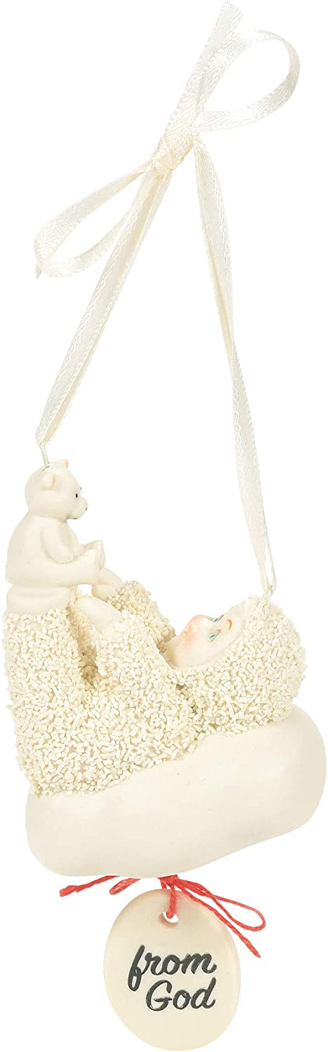 Department 56 Snowbabies Celebrations from God Hanging Ornament, 2.68 Inch, Multicolor