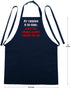 My Cooking Is So Good Funny Kitchen Aprons, Black, 2 Pockets, Adjustable Neck Strap