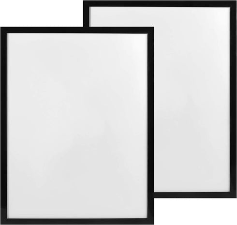 CABAX 12x16 inch Diamond Painting Picture Frames, Compatible With 30x40 Diamond Painting Arts or Photos or Posters, Black Frame with Acrylic Protection and Hanging Kit, Pack of 2