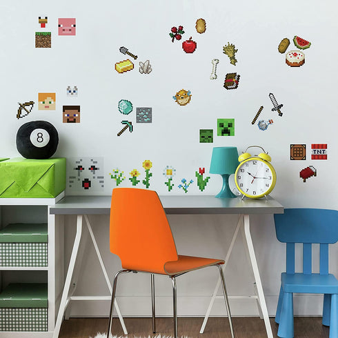 RoomMates RMK5006SCS Minecraft Peel and Stick Wall Decals