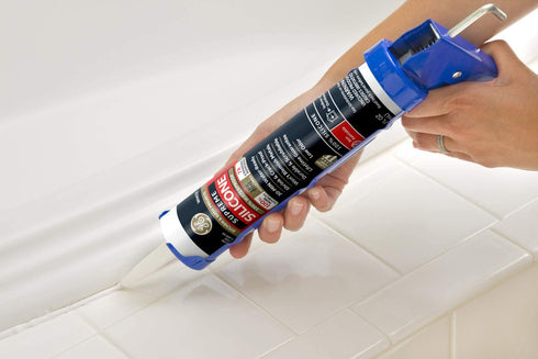 GE Sealants & Adhesives M90006 Supreme Silicone Kitchen & Bath Sealant, 10.1oz, Clear