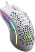 Redragon M808 Storm Lightweight RGB Gaming Mouse, 85g Ultralight Honeycomb Shell - 12,400 DPI Optical Sensor - 7 Programmable Buttons - Precise Registration - Super-Lite Cable - White