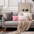 MIULEE Pack of 2 Velvet Soft Solid Decorative Throw Pillow Cover with Tassels Fringe Boho Accent Cushion Case for Couch Sofa Bed 20 x 20 Inch Cream White