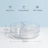Empaxum Clear Lazy Susan Organizer with 5 Removable Bins 10.6" Plastic Lazy Susan Turntable for Cabinet Rotating Snack Organizer Divided Spinning Storage for Kitchen, Pantry, Countertop, Bathroom