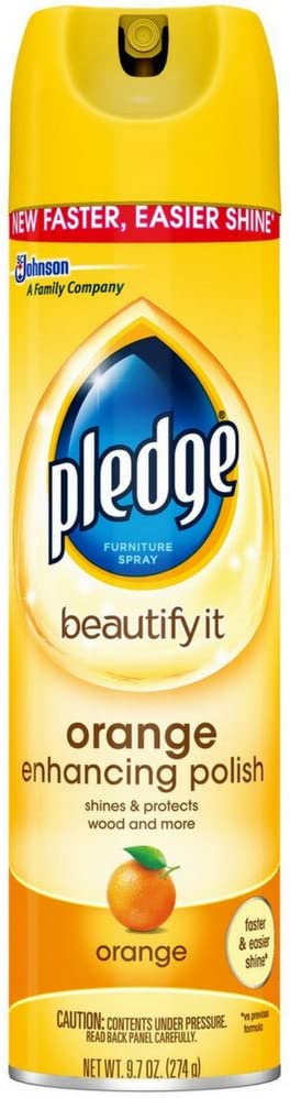 Pledge Orange Clean Furniture Spray 9.70 oz (Pack of 2)
