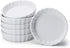 Sweese 509.001 Porcelain Round Ramekins for Baking, 6 Ounce Creme Brulee Dish, Set of 6, White