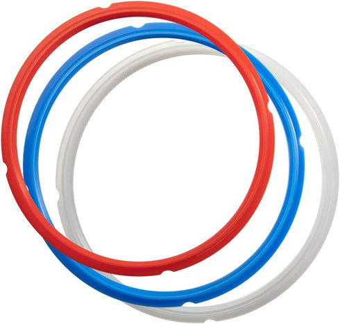 SiCheer Sealing Ring Silicone Gasket Accessories Compatible with Ninja Foodi 6.5 Quart and 8 Quart Rubber Sealer Replacement for Pressure Cooker and Air Fryer, Pack of 3, Sealing Ring-Ninja Foodi
