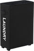 ZERO JET LAG 45L Slim Laundry Hamper on Wheels Rolling Thin Laundry Basket Clothes Basket Tall Dirty Clothes Bin Storage Basket Organizer Sorter Bedroom Bathroom 15—8—22 in (22 Inches,Black)