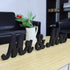 Bloobloomax 6 Inches High Wooden Mr and Mrs Sign Rustic Mr & Mrs Letters Wedding Signs,Photo Props,Party Table,Top Dinner,Rustic Wedding Decorations (Black)