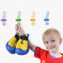 Tibres - Kids Wall Coat Hooks for Girls and Boys for Jackets Clothes Hats Backpacks Robes and Towels - Children Colorful Wall Mounted Hanger Hooks for Use in Nursery Bedroom and Bathroom - Set of 10