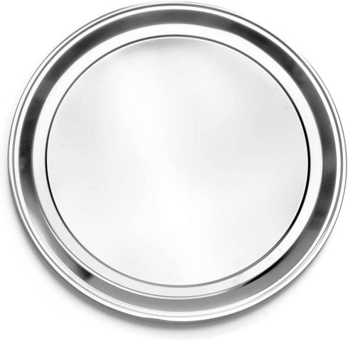 Fox Run 16" Pizza Pan, Stainless Steel, 16-Inch Round Tray, Silver (4497)