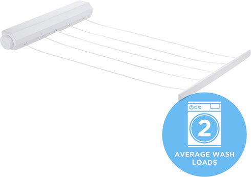 Minky Homecare - VT20600102 5 Line Retractable Clothesline, 72ft, White