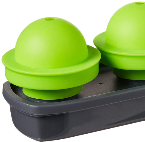Tovolo Seamless Sphere Ice System, Compact, 2.5 Inch Crystal Clear Spheres - Set of 4 Molds