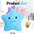 KAHEAUM Creative Twinkle Star Glowing LED Night Light Up Plush Pillows Stuffed Toys Birthday Gifts for Toddlers Kid Children Friends,Couch Bed Throw Pillows Decorative Light Blue Throw Pillow Covers