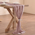 Socomi 2pcs Dusty Rose Chiffon Table Runner Sheer Wedding Runner 29x122 Inches Romantic Table Runner for Wedding Table Decorations