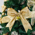 MEEDEE Gold Ribbon 2.5 Inch Christmas Ribbon 6 Rolls 36 Yards Organza Sheer Ribbon Mesh Ribbon Metallic Glitter Decorating Gift Wrapping Ribbon Bow Perfect for A Tree Topper Wreath Mailbox Swag