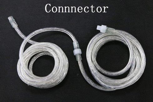 FOEERS 3M 10ft 110V Led Rope Lights Outdoor Wedding Christmas Holiday Decoration Lights (White)