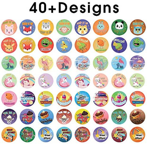 HORIECHALY Scratch and sniff Stickers, Smelly Stickers for Kids - 48 Sheets Reward Stinky Stickers Gift for Christmas