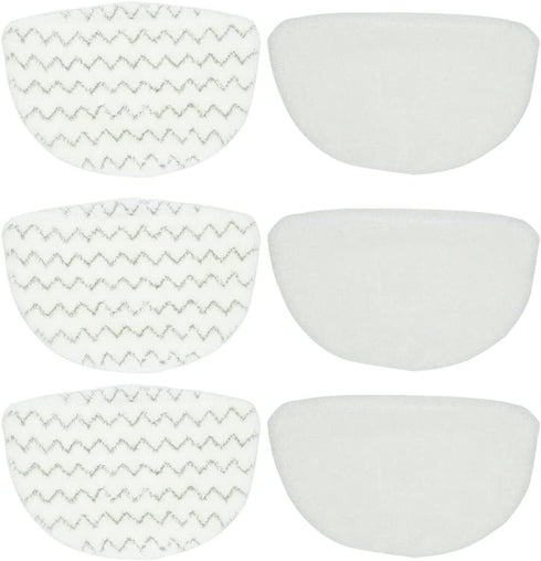 BettaWell Replacement Microfiber Steam Mop Pads Compatible with Bissell Powerfresh 1940 Series 1544A, 1440, 1806, 1940A, 1940Q, 1940T, 1940W, 19402, 19404, 19408, B0017, 5938, 6-Pack