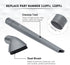 LANMU Crevice Tool and Dust Brush Compatible with Shark Navigator Lift-Away Vacuum Cleaner Models NV350, NV352, NV355, NV356E, Compare to Part No.112FFJ
