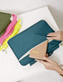 El-fmly A4 Document Portable Organizer Bag Waterproof Portfolio Office Zipper Case for Travel Office Business Holiday Meeting Interview (Grey)