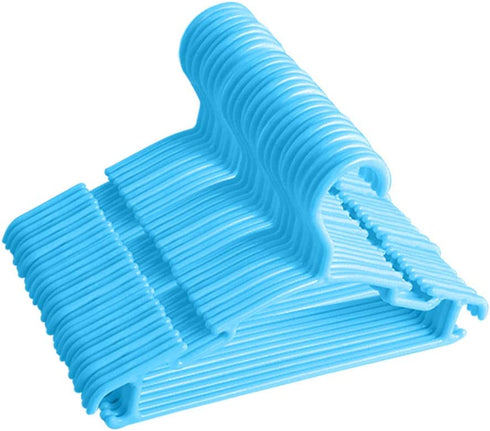 Baby Hangers, 60Pack Blue Baby Clothes Hangers Infant Hangers Kids Hangers Baby Hanger for Closet Baby Coat Hangers Child Hanger Plastic Small Hangers
