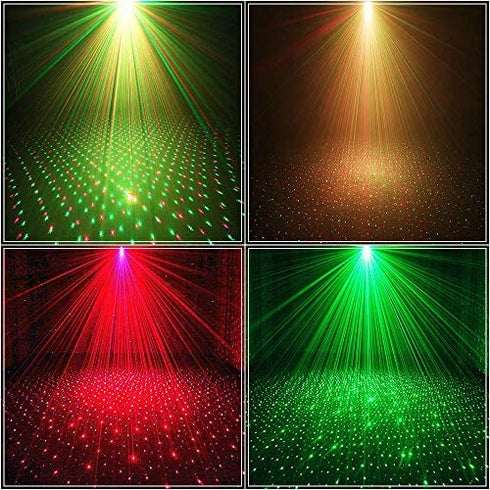 Party Lights,Disco DJ Lights Rave Stage Lighting Projector Effect Sound Activated Flash Strobe Light with Remote Control for Parties Home Show Bar Club Birthday KTV DJ Pub Karaoke Christmas Holiday