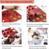 5Pack Sphere Silicone Molds,Ausplua Silicon Dome mold semi sphere Baking Mould for Making Candy, Chocolate,Cake,Jelly,Variety Sizes?Brick Red)
