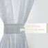 RYB HOME Sheer Sidelight Curtains French Door - Linen Look Fabric Morden Window Curtain Shades for Bathroom Dining Living Room Kitchen, 2 Tieback, 2 Pcs, 30-inch Width x 72-inch Length Each, Dove Grey