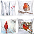 Royalours Pillow Covers Cardinal Snow Branch Pattern Super Soft Throw Pillow Case Cushion Cover Home Sofa Winter Red Bird Decorative Pillowcase 18 X 18 Inches (Winter Bird2)