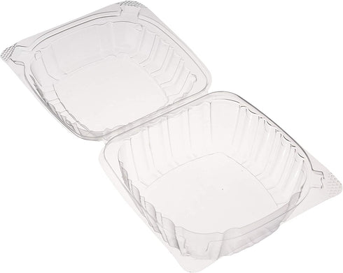 DART Container C53PST1-100 DART 5" Clear Hinged Plastic Food Take Out to-Go/Clamshell Container 100 Pack, 5 Inch