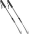 Blulu 2 Pack Stainless Steel Shoe Horns Long Handle Shoe Horn with Comfort Grip for Various Boots and Shoes Designed for Pregnant Women (Silver)