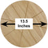 Checkered Chef Round Wood Cutting Boards - 13.5 Inch, Reversible Pizza Board w/ 8 Slice Grooves - Cheese Charcuterie Board